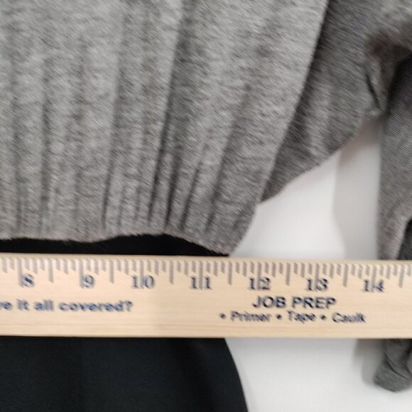 Club Monaco Color Block Boat-Neck Dolman Sleeve Mini Dress Small Women Gray - Picture 12 of 14